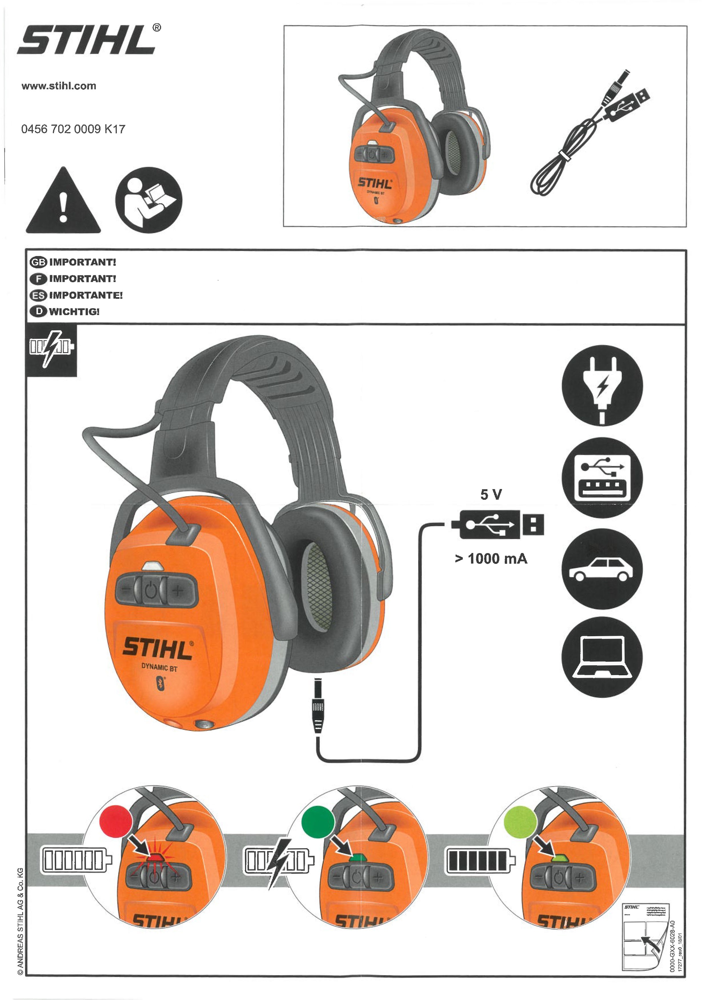 Stihl DYNAMIC BT Gehoorbeschermer met Bluetooth BJC Tools